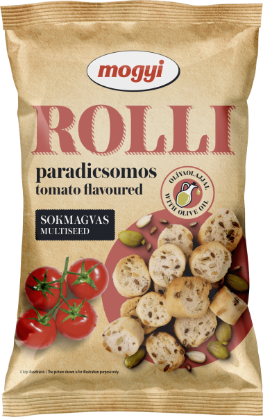 Rolli - vícezrnné chlebové krekry s rajčatovou příchutí 65g