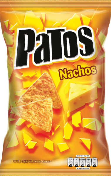 Slané kukuřičné chipsy - Patos Nachos se sýrovou příchutí 100g 