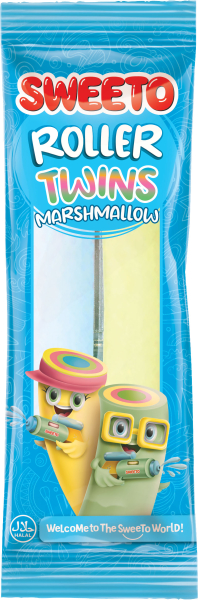Sweeto marshmallow roller twins s ovocnou příchutí 23g