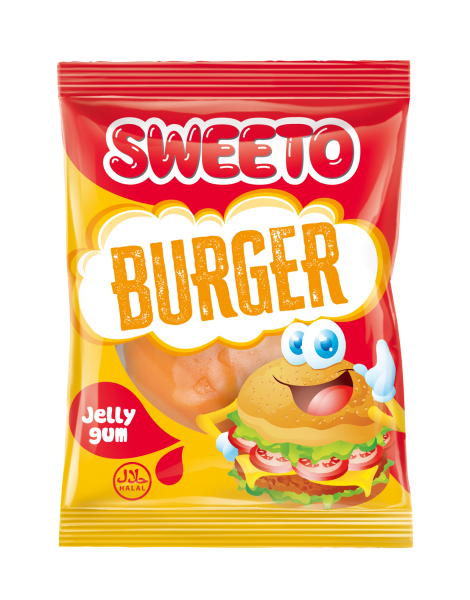 Sweeto želé Burger s ovocnou příchutí 30g 