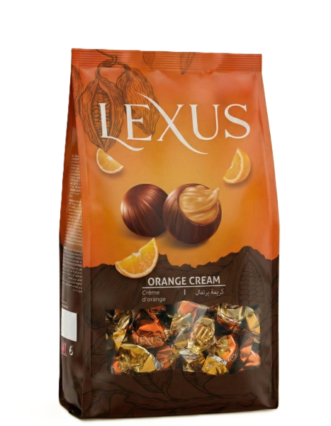 Lexus sáček 1kg kakaové bonbóny s pomerančovou náplní