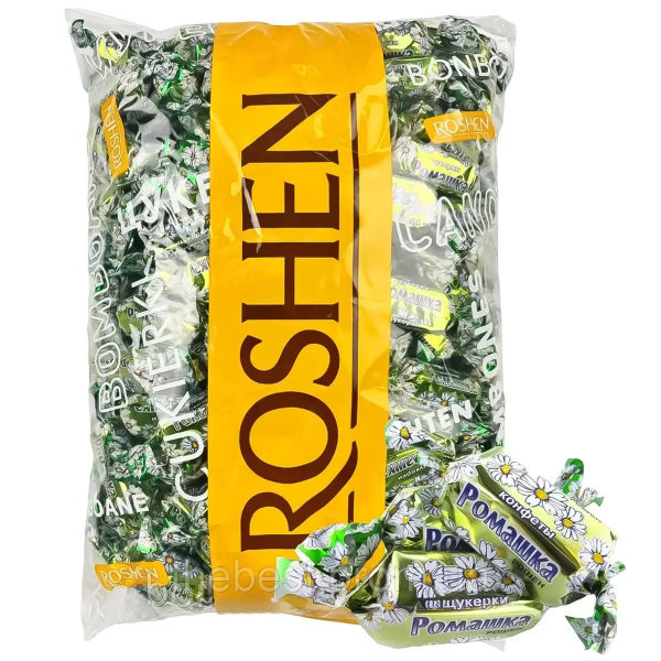 Roshen Romashka bonbóny s fondánovou náplní v čokoládě  1kg