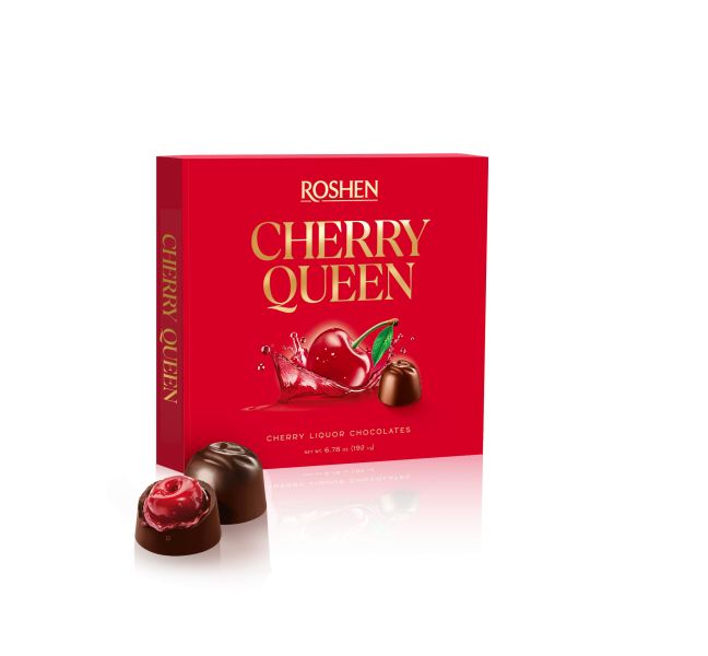 Roshen Cherry Queen čokoládové bonbóny s višněmi v alkoholu 192g