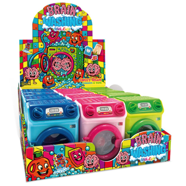 Svítící pračka s želé bonbóny s ovocnou příchutí 9g