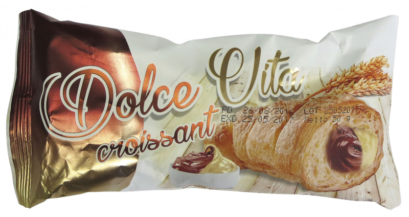 Croissant Dolce Vita s kakaovo-vanilkovou náplní 50g