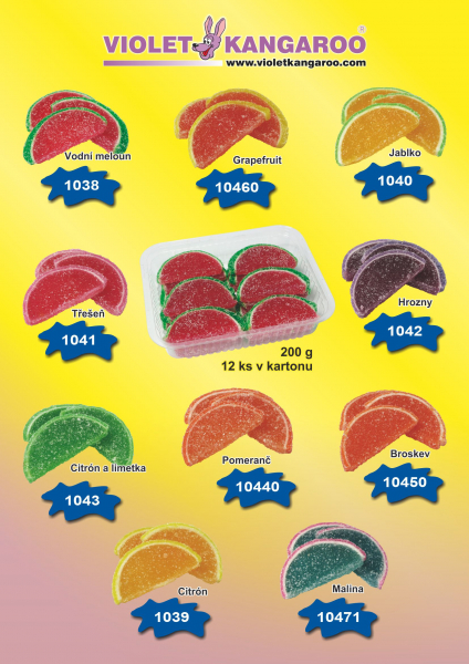 Klim jelly slices 200g želé třešeň
