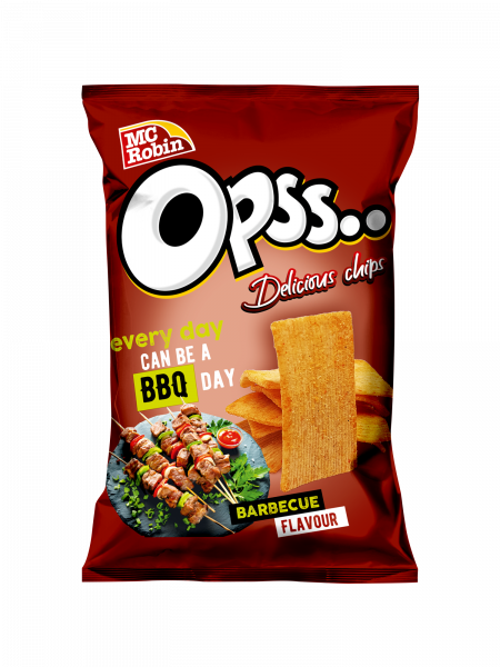 McRobin Opss chipsy s příchutí barbecue 35g 