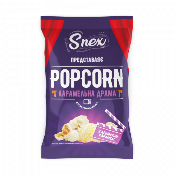Snex popcorn do mikrovlnky karamelový 90g 