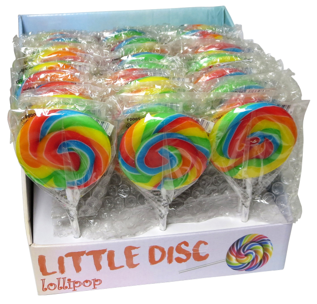 Lízátko Little rainbow Disc 40g