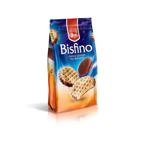 Bisfino polomáčené sušenky s kakaovou polevou 150g