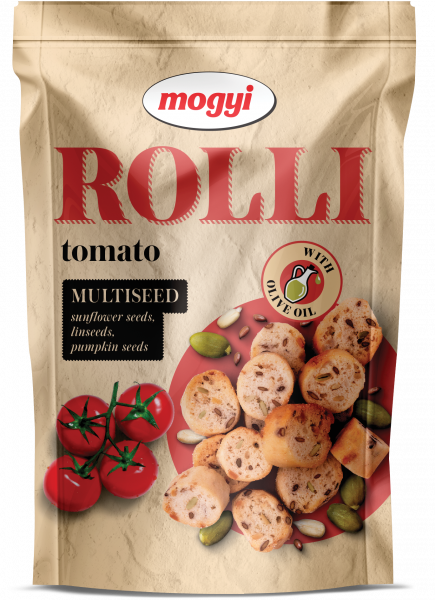 Rolli - vícezrnné chlebové krekry s rajčatovou příchutí 90g