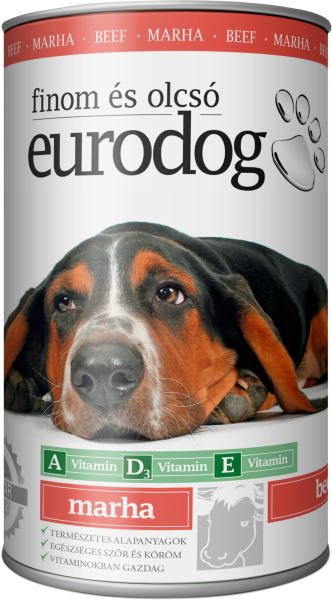Eurodog hovězí konzerva 1240g