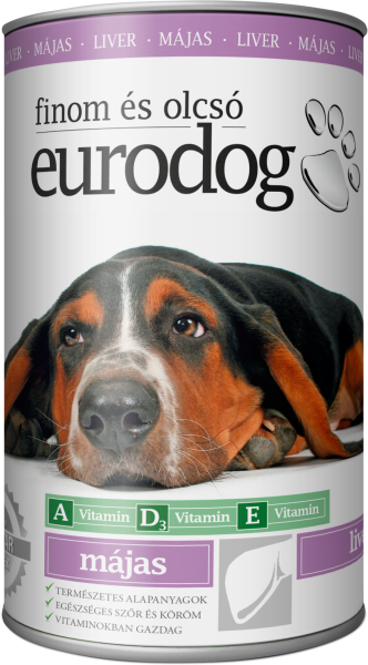 Eurodog játrová konzerva 1240g
