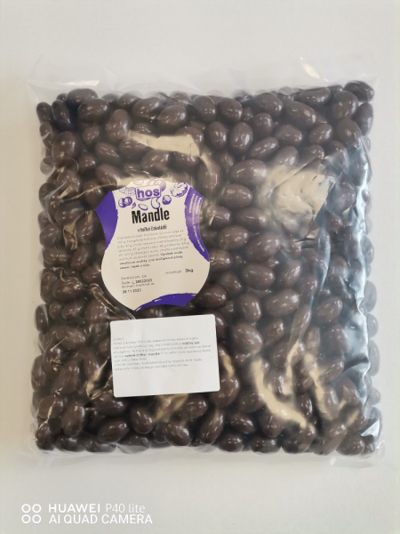 Mandle v hořké čokoládě 3kg