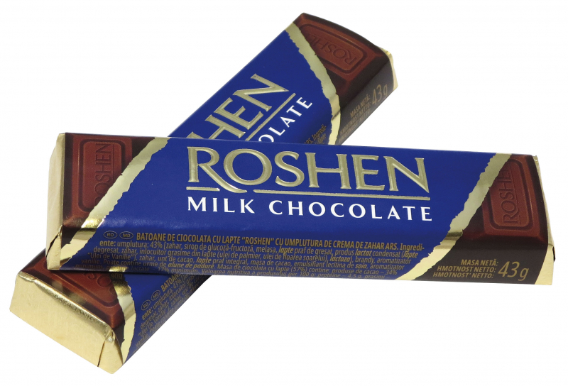 Roshen mléčná čokoládová tyčinka Creme brülle 43g