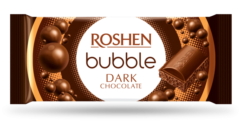 Roshen BUBBLE hořká čokoláda 80g
