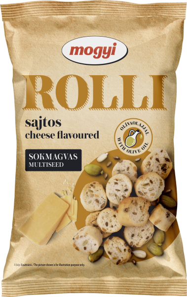 Rolli - vícezrnné chlebové krekry se sýrovou příchutí 65g