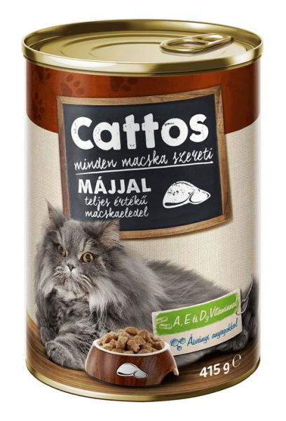 Cattos konzerva pro kočky játrová 415g 