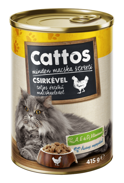 Cattos konzerva pro kočky kuřecí 415g