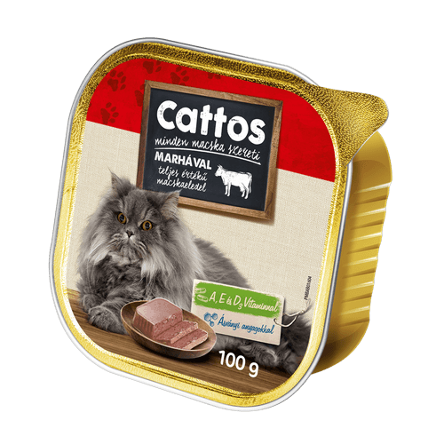 Cattos krmivo pro kočky hovězí 100g