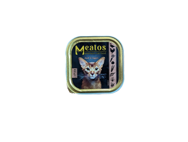 Meatos premium ragú pro kočky kachní se zeleninou 100g