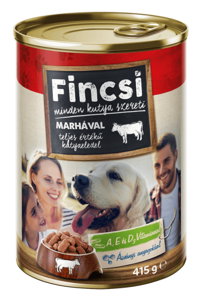 Fincsi konzerva pro psy hovězí 415g