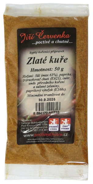 Koření Zlaté kuře 50g