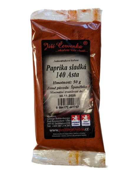 Paprika sladká 140 ASTA 50g