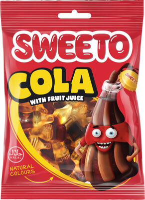 Sweeto želé lahvičky s colovou příchutí 80g 