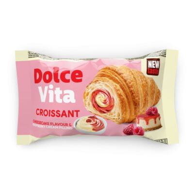 Dolce Vita Croissant s cheesecake-malinovou náplní 50g 