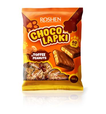 Roshen Chocolapki karamelové bonbóny v kakaové polevě 500g