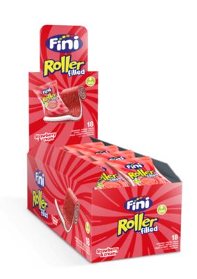 Fini plněný roller jahoda 20g