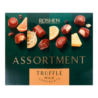 Roshen Bonboniéra - mix ovocných příchutí v mléčné čokoládě 148g
