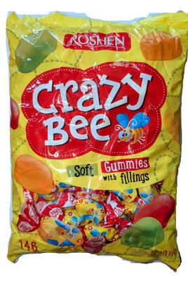 Roshen Crazy bee Fruity - ovocné plněné želé 1kg
