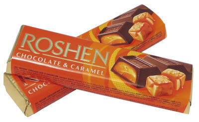 Roshen mléčná čokoládová tyčinka plněná karamelem 40g